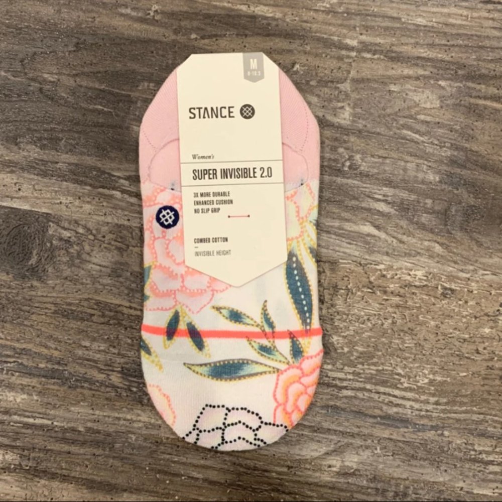 Women's Stance Floral No Show Socks NWT